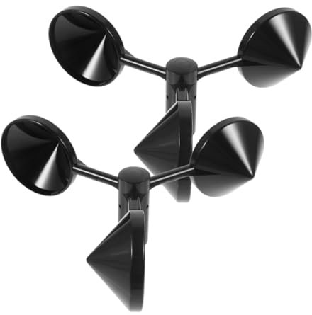 Parliky 2-teiliger Ersatz-anemometerbecher Für Geschwindigkeitsmesser Abs-Material Leicht Robust Windmesserbecher Für Die Landwirtschaft