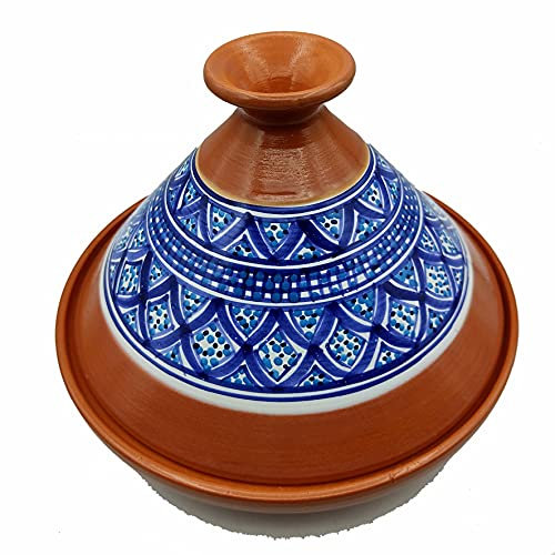 Generico Tajine en terre cuite Marocain Tunisien XL 32 cm multicolore