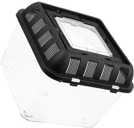 SEWOART Transparente Reptilienzuchtbox Mit Belüftungsöffnungen Robust Und Bruchfest Als Futterbox Für Spinnen Und Andere Haustiere Langlebig Und Praktisch