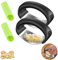 AOMAIGAD 2 Pezzo Spremiaglio, Schiaccia Aglio, Spremiaglio in Acciaio Inox, Spremiaglio Aglio in Acciaio Inox, Spremi Aglio Manuale con Silicone Pela-aglio, Per Aglio, Zenzero