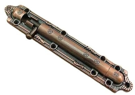 Serratura for porta scorrevole, chiavistello for porta, serratura con chiavistello a cilindro da 1 confezione, serratura scorrevole in acciaio inox addensato for porta, installazione senza perforazion