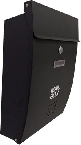 FLTRGO Post -Mailbox Im Vorschlag Für Den Postfach Safety Box Mit Abstimmungsschloss Für Abstimmungsbox -Spenden Box Verzinktes Metall -Mailbox -Oxid -Proof ~//