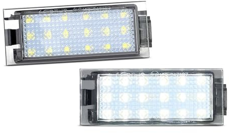 Lámpara Luz Matrícula para Opel para Movano 1998-2020 2 Piezas De Luz De Matrícula Blanca Luces De Matrícula De Coche Accesorios Exteriores Luces De Matrícula
