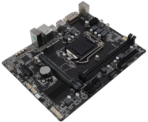 Carte Mère de Bureau M-ATX, Emplacement CPU LGA 1151, Prend en Charge Core I7 I5 I3, Realtek Ethernet, Mémoire DDR4, Sortie DVI, Mode d'alimentation 5 Phases, PCI-E 3.0