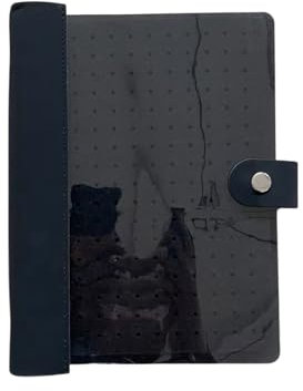 Travel Pin Display Book Brosch Memoria Álbum 8 páginas fieltro textura organizadores con cubiertas transparentes para coleccionistas de broches