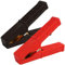 2 Piezas Alicates de Cocodrilo de Cobre para Batería de Coche, Camión y Furgoneta con Vaina Aislante, Pinzas de Código de Color Rojo/Negro, Ideal para Emergencias y Pruebas Eléctricas