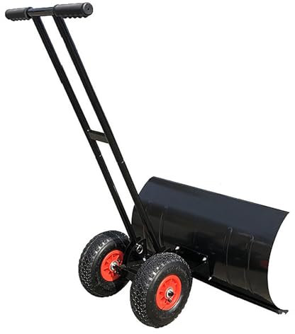 Pala da neve manuale con ruote per una facile rimozione della neve, smontabile per una conservazione compatta, design robusto per un uso efficiente