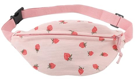 Bauchtasche Cord Damen Umhängetasche Cord Modische Glänzende Cords Hüfttasche Freizeit Sport Hüfttaschen Tinte Weiß Crossbody Bag Gürteltasche mit Schultergurt Einstellbar für Damen, Herren