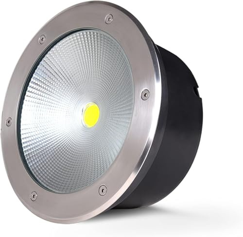 Outdoor Waterproof Cob Led 3-50w Recessed Floor Lamps, Ac85-265v Ip67 Yard Garden Landscape In-ground Lights, White Light, 7W-12v