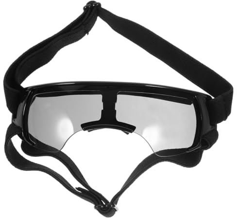 Homoyoyo Mittlere Hunde Sonnenbrille UV Schutz Verstellbar Windschutz Hundebrille für Outdoor Aktivitäten Stylische und Bequeme Doggy Sun Glasses mit Anpassbarem Nasensteg und Ohrenbügeln