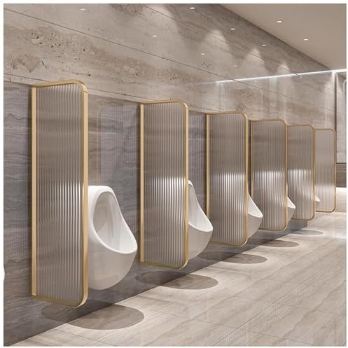 Sichtschutzwand für Urinale, Urinaltrennwand, Urinalabtrennung für Öffentliche Toiletten mit Gehärtetem Glas, Wasserdichte Sichtschutzwand für Herrenurinale In Hotels, Restaurants Und Bars