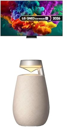 LG 100QNED87B6 100-Inch QNED evo MiniLED AI 4K UHD Smart TV bundle with XO2 Portable Bluetooth Multi-Directional Speaker, 15H Battery Life, IP55 Waterproof