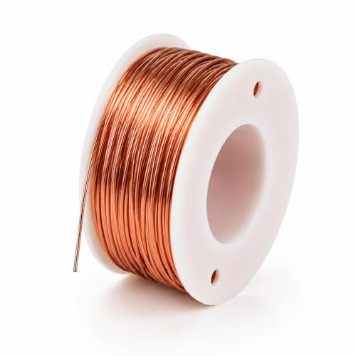 Kupferdraht 1 mm x 20 m, T2 Reinkupfer Blankdraht für Elektrokultur & Schneckenabwehr im Garten, Basteldraht für Löten, Schmuck & DIY