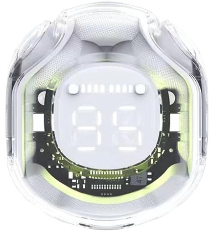 Cuffie fitness antirumore,Cuffie senza fili con cancellazione del rumore | Intra-ear con display digitale - 5.3 Intrauricolari a soppressione attiva del rumore per uomini e donne