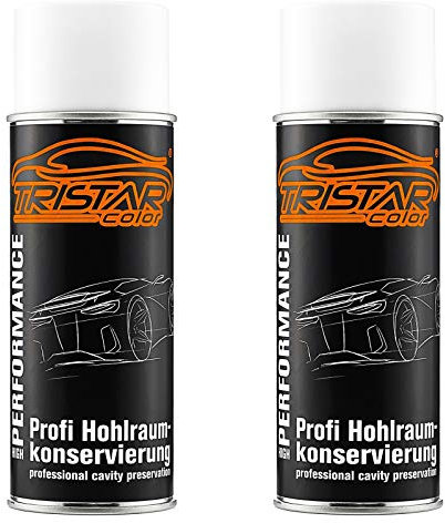 TRISTARcolor 2 x Hohlraumversiegelung Hohlraumkonservierung Spraydose transparent 400 ml
