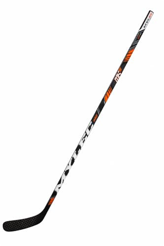 MyLec MK5 Pro Carbon Composite Hockey Stick, Right Handed, with ABS Insert, Lighweight & Durable, Enhanced Grip, Junior Street Hockey Sticks, Mid/Open Curve Stick (50 Flex)