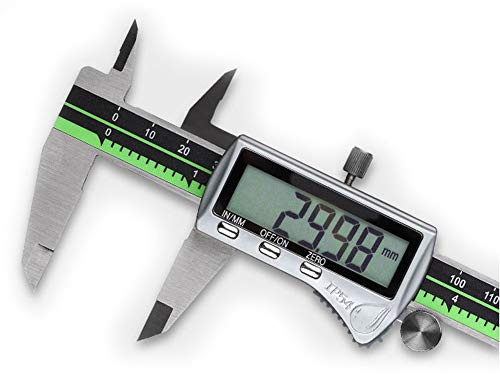 Numérique Vernier Caliper, 200mm 0-8Inch avec Vernier Caliper grand écran LCD, pouces, Fractions et millimétriques Conversion outil de mesure, pour l'industrie des ménages