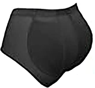 Zhiyao Slip da donna in silicone Po imbottiti, biancheria intima, body shaper push up, set di slip in vita, Nero , XL