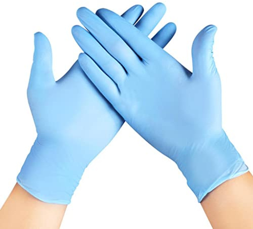 MA Y MA ENJOY SHARING Guantes de Nitrilo Talla L sin Polvo, Paquete de 1000 Unidades, Guantes Azules R70
