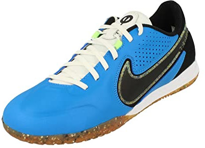 Nike Unisex React Tiempo Legend 9 Pro Ic Soccer Shoes, Lt Photo Blue/Black-Lime Glow, 46 EU