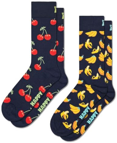 Happy Socks Unisex 2-pack Classic Cherry Socks Socken (2er Pack)