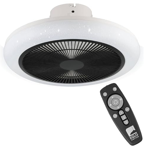 EGLO Deckenventilator mit LED Beleuchtung Kostrena, Ventilator Decke