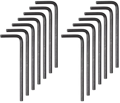 sourcing map 30pcs Hex Key Wrench 3mm Metric CR-V L Shaped Hexagon Head Repairing Tool