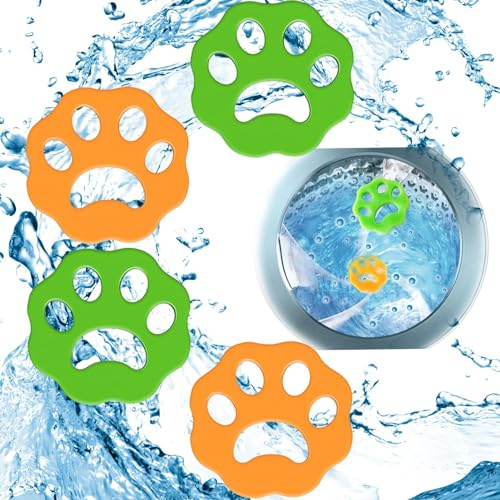 16 Pcs Depiladora de Mascotas, Atrapa Pelos Lavadora, Set Atrapador Pelo Animales, Removedor de Pelo para Mascotas, Quita Pelos Mascota Lavadora, Bolas Removedor de Pelo de Lavandería Reutilizable (2)