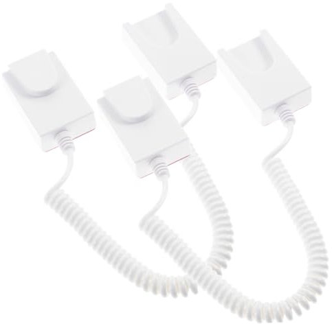 Mikikit 2pezzi Di Sicurezza Retrattile Supporto Per Telecomando Guinzaglio Blocco Di Sicurezza Per Dvd e Altri Piccoli Oggetti