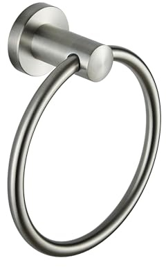 BGL Brushed Towel Ring, 304 Stainless Steel Towel Rail Ring, Wall-mounted Towel Ring for Bathroom