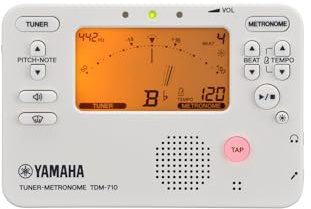 Yamaha Yamaha TDM-710IV Stimmgerät, elfenbeinfarben, Doppelfunktion für gleichzeitige Verwendung von Tuner und Metronom, perfekt für das tägliche Üben mit Sound-Back-Funktion