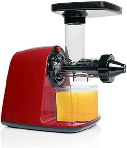 CRBUDY Extracteur de jus à Mastication Lente Extracteur de jus d'orange à tarière Unique Horizontale Machine à jus de Fruits, légumes, Herbe de blé, extracteur de jus d'orange à Haut Rend