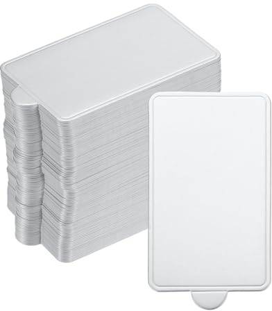 sourcing map 100pcs Mini Cake Boards, Mousse Cake Cardboards Rectangle Cake Bases Plates Cupcake Dessert Displays Base Tray for Cupcakes, Cakes, Pastries, Dessert Base (Silver Tone)