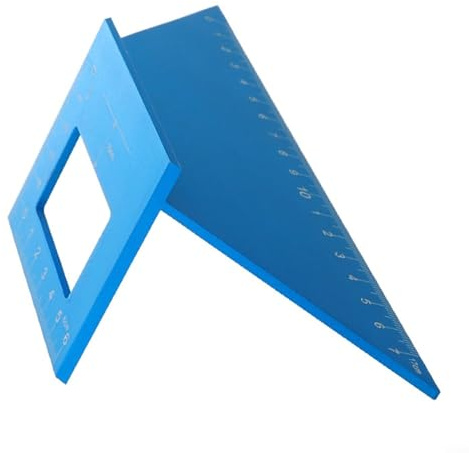 BlissfulAbode Righello angolare quadrato in lega di alluminio 45 90 gradi goniometro per la lavorazione del legno strumento di layout di misurazione 200mm
