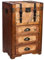 WANDERLUST DECO Baúl de Madera marrón 41x30x64