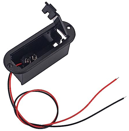 DIYEAH Caja De Batería Guitarra Estuche Portapilas Soporte para Batería Compatible con Voltage para Escenario De Instrumento Musical