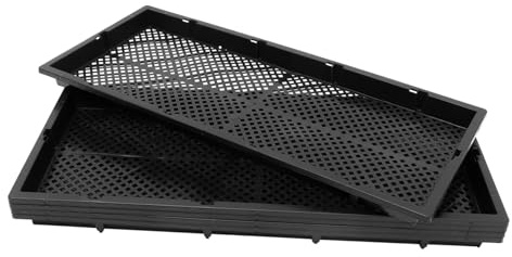YARNOW 5 Pezzi Vassoi per Piantine Professionali Vaschette Semenzaio Resistenti e Leggere per Germinazione Piante e Coltivazione Casa e