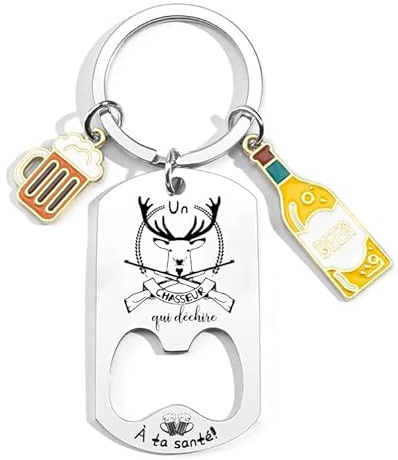 QTZXZX Cadeau Collègue de Travail Porte clef Original Porteclef Personnalisé pour Chasseur Coach Prof Banquier Docteur Médecin Nageur Motard Agriculteur Cuisinier Policier Coiffeur Pompier