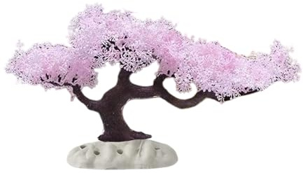 Uqezagpa Künstliche Wasserpflanze, Kiefernbaum für Aquarium, Dekoration, Unterwasserlandschaft, einfache Pflege, Aquarium-Dekoration