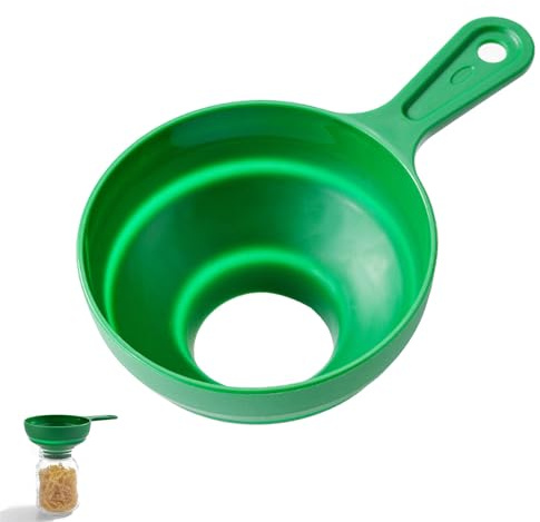 Embudo de silicona para cocina, plegable y expandible con amplia abertura multifuncional Ideal para cocinar a diario y para transferir agua, aceite líquido o polvos