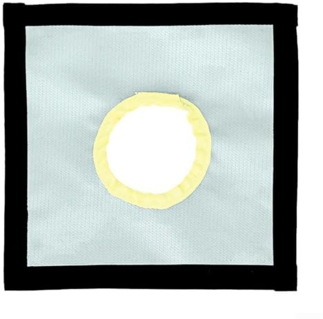 Tent Stove Chimney Fireproof Cloth with Reinforced Edge for Wood Burning Stove Chimney Sealing and Heat Containment in Settings (24x24cm)