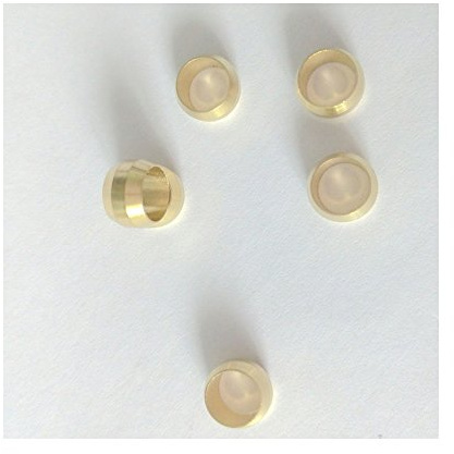 Terre étoile 10 pcs 8 mm Raccord à compression d'Olive de pièces pour l'huile Tuyau de connexion