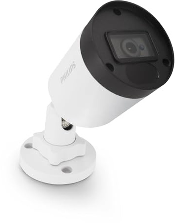 Philips Cámara para Videoportero WelcomeEye Exterior con Visión Nocturna | 900 TVL, visión nocturna 10 m, ángulo 95°/75°, IP66, 2 hilos, alcance 120 m, orientación manual y función de monitorización.
