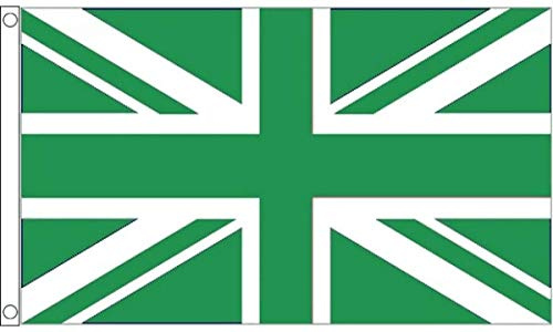 BANDIERA REGNO UNITO VERDE 90x60cm - BANDIERA BRITANNICA – INGLESE – UK 60 x 90 cm - AZ FLAG