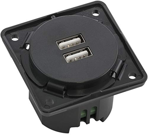 Berker Integro USB Ladesteckdose 2x USB, anthrazit matt