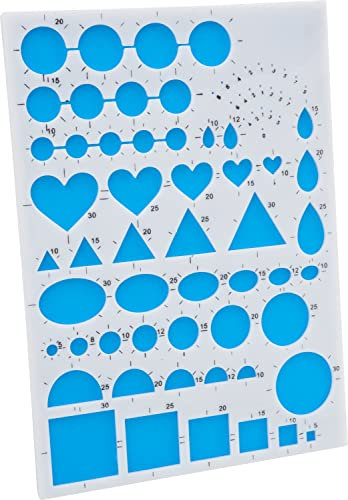 VBS Quilling Schablone inkl. Schaumstoff-Unterlage, Quilling Zubehör, Maße 15.0 x 21.0 x 0.8 cm, Kunststoff, ganzjährig geeignet