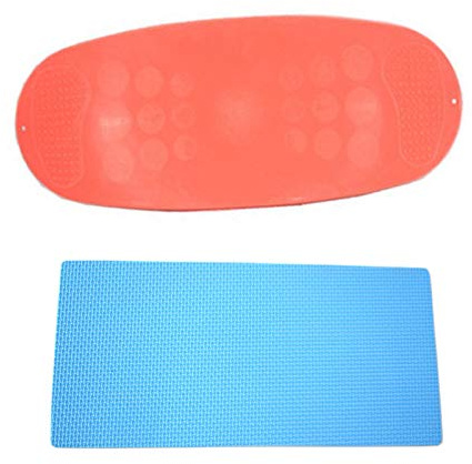Fitness Twist-Board, Bauchmuskeln Beine Core Twisting Fitness Balance Board Mit rutschfestem Pad, Für Home Gym Office das Yoga Board (Orange)