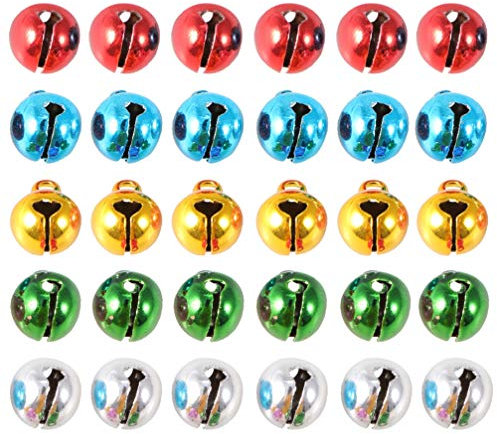 jojofuny 150stücke Weihnachtsglöckchen Aus Messing Bunt Als Glockenanhänger Weihnachtshänger Dekorative Glöckchen Für Festdekoration