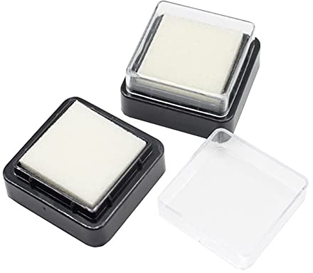FSSTUD 12 Stück trockene Schaumstoff-Tintenkissen ohne Tinte Stempelkissen blanko Stempelkissen weiß ungefärbt Stempelkissen für DIY Stempelkissen