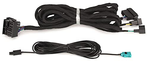 erisin BZ6M Verlängerungskabel für Mercedes W211 W463 W219 W215 W220 E/G/CL/CLS/S Klasse Autoradio (inkl. Fakra Radio-Verlängerungskabel), Länge: 6m, Anschlussstecker: 40pin Quadlock-Anschluss